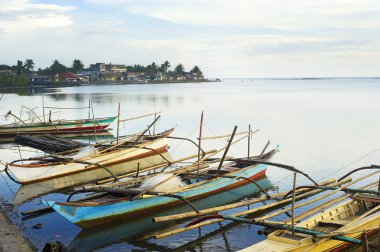 Philippines fishermans boats clipart