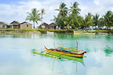 Philippines fishermans village clipart