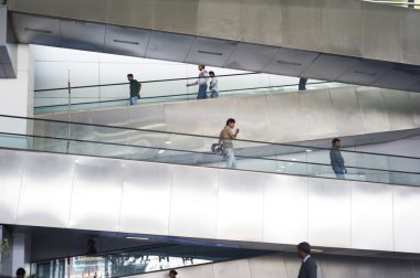 Escalator at Indira Gandhi Intarnational Airport clipart