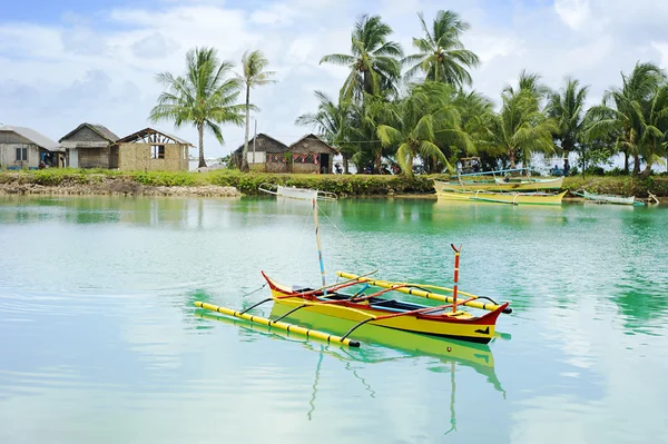 Filippinerna fishermans village — Stockfoto