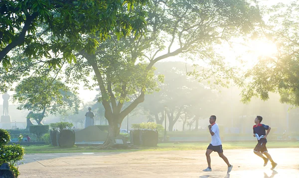 stock image Running in Rizal Park