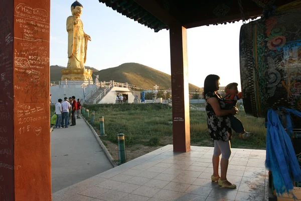 佛雕像。蒙古国乌兰巴托。蒙古 — 图库照片