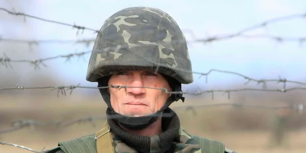 군인 초상화 — 스톡 사진