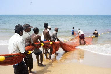 Sri Lankan fishermans clipart