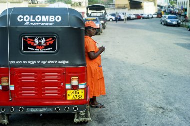 Sri Lankan traditional taxi clipart