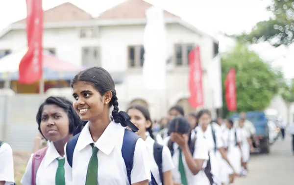 Sri Lankaanse leerlingen — Stockfoto