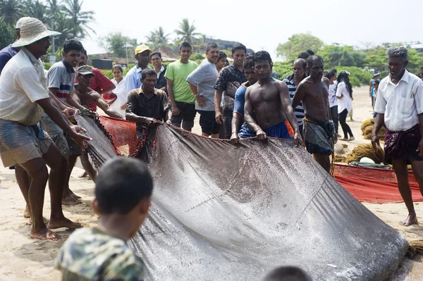 Sri Lankan fishermans — Stock Photo, Image
