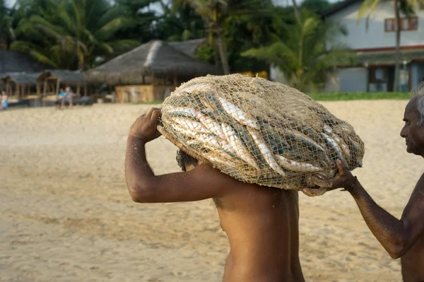 Sri Lankan fishermen — Stock Photo, Image