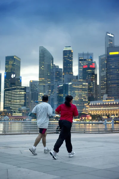 Course à pied à Singapour — Photo