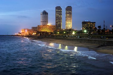 Colombo at night clipart