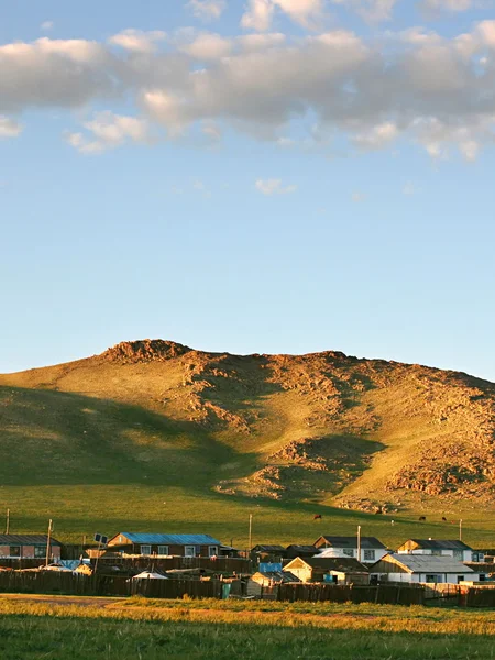 Монгольська село — стокове фото