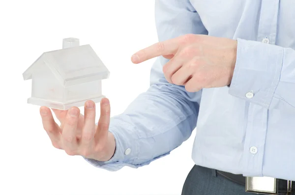 Home in hands — Stock Photo, Image