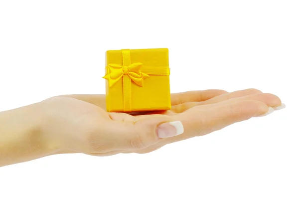 Gift in hand — Stock Photo, Image
