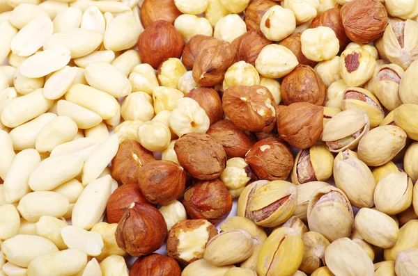 Nuts on a background — Stock Photo, Image