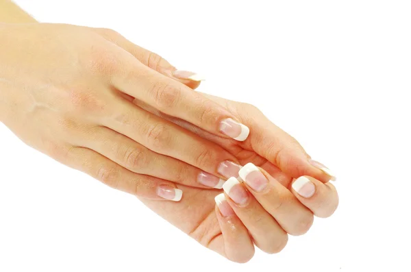 Mãos com manicure — Fotografia de Stock