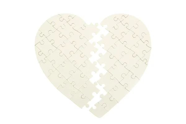 Puzzel hart — Stockfoto