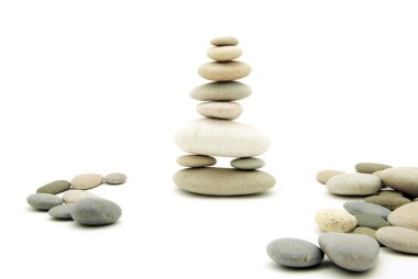 Stack of balanced stones clipart