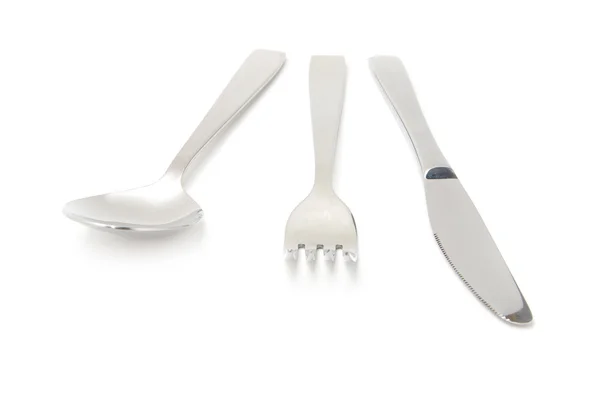 Fork, spoon and knife — Stock Photo, Image