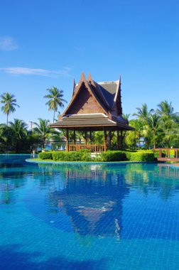 Swimming pool in Thailand clipart
