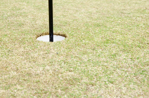 Buca sul campo da golf — Foto Stock