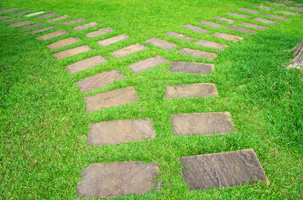 Garden stone path — Stock Photo, Image