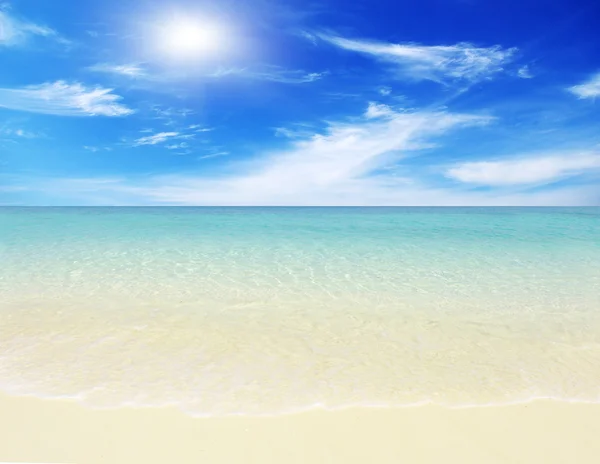 stock image Beach and tropical sea