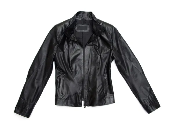 Jaqueta de couro preto — Fotografia de Stock