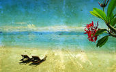 Картина, постер, плакат, фотообои "beach and tropical sea", артикул 9703200