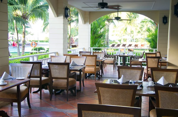 Outdoor restaurant — Stock Photo, Image