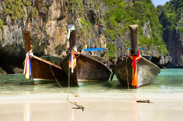 Bateaux à queue longue, Mer d'Andaman — Photo