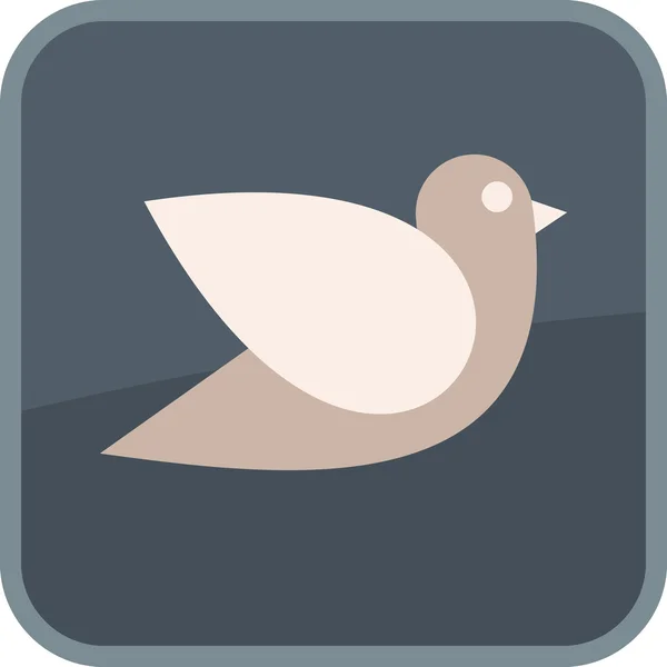 Flying bird - icono de vector — Archivo Imágenes Vectoriales