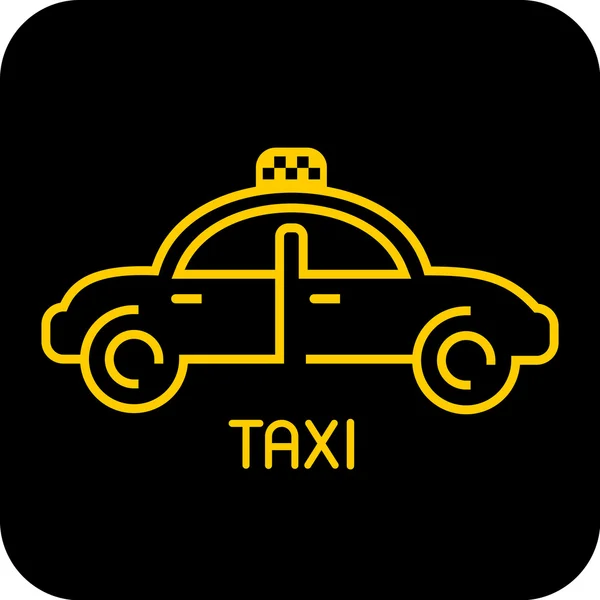 タクシーのアイコン — ストックベクタ