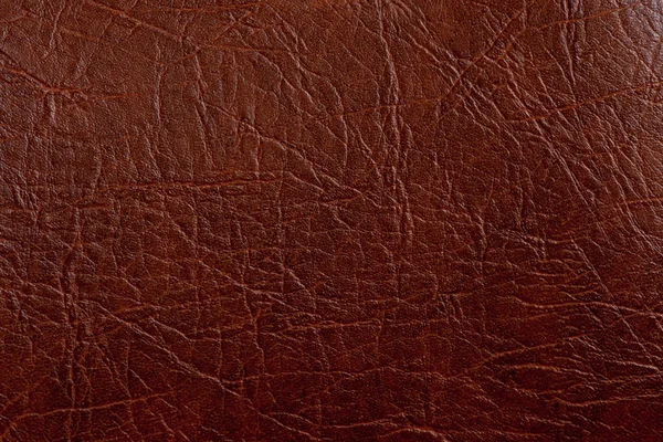 stock image Brown leather texture closeup. Useful as background for design-w