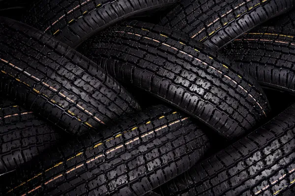 Textura dos pneus — Fotografia de Stock