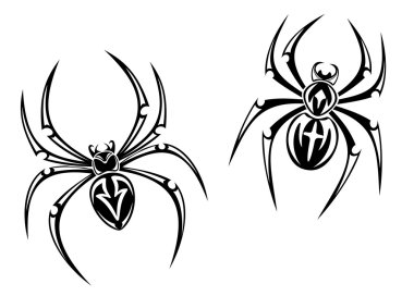 Danger spiders clipart