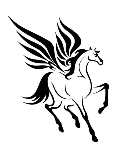 Pegasuspferd — Stockvektor