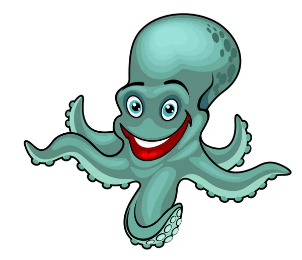 Grappige octopus — Stockvector