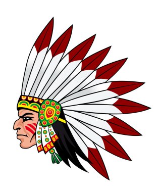 Native indian clipart