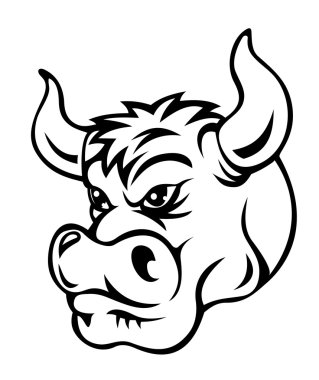 Cartoon bull clipart