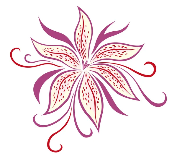 Liliom virág — Stock Vector