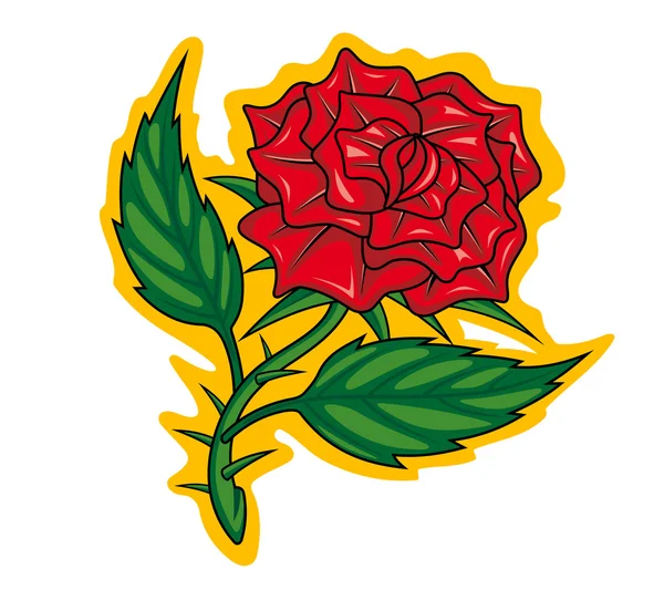 Опасная роза — стоковый вектор