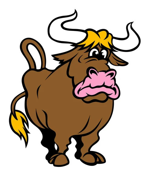 Funny bull — Stock Vector