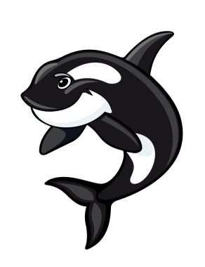 Whale mascot clipart