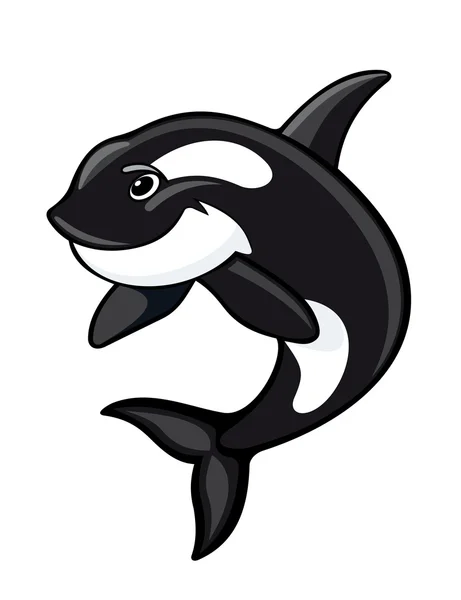 Mascote de baleia — Vetor de Stock