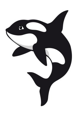 Killer whale clipart