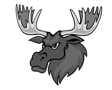 Cartoon moose clipart