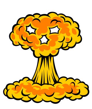 Nuclear explosion clipart