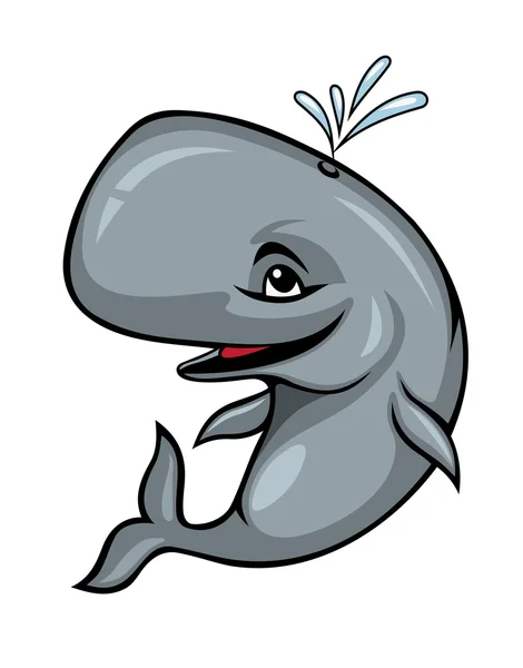 Χαμογελώντας σπερματοζωάρια φάλαινα — Διανυσματικό Αρχείο
