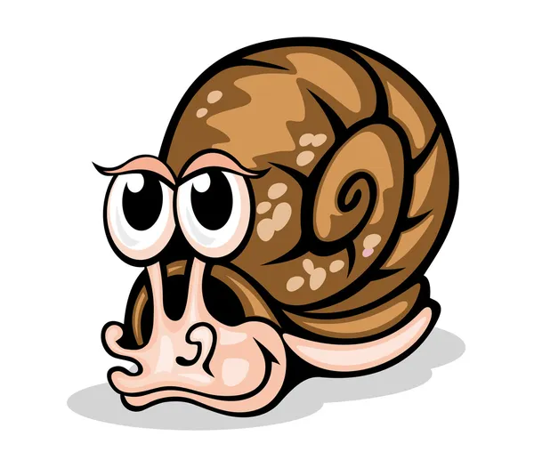 Escargot drôle — Image vectorielle
