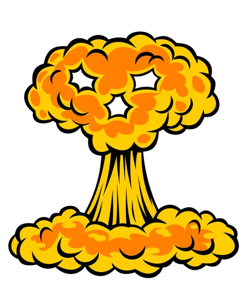 Nukleáris robbanás — Stock Vector